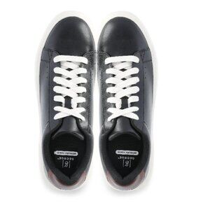 George Mens Grahamm Black Memory Foam Insole Court Shoes Size 8.5 NWOB/NWT